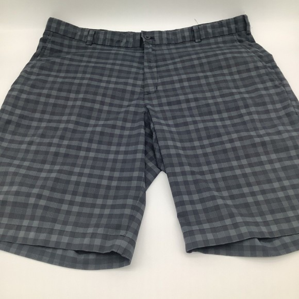 Nike Golf Mens Dri Fit Golf Shorts Black Checkered Size‎ 38